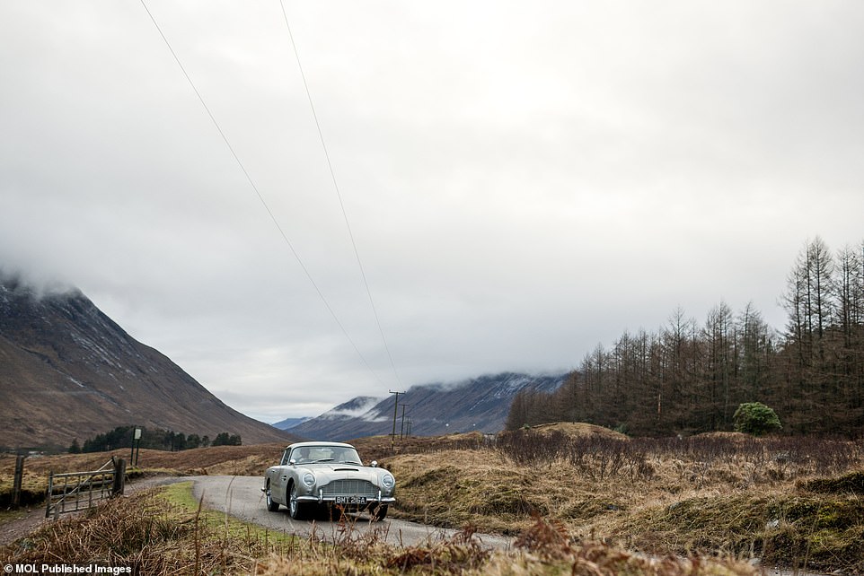 The DB5 has made many memorable Bond appearances, most recently in 2021's No Time To Die. It also had a starring role in Daniel Craig's Skyfall, which saw Bond M drive through the Scottish Highlands in the iconic classic