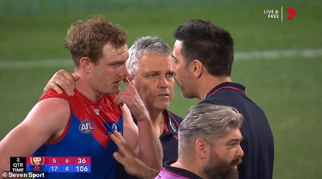 Answerth mocked Petty for crying during a match against Brisbane in 2022