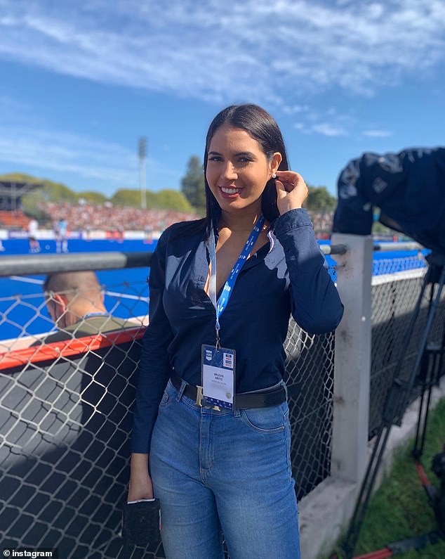 While living in Buenos Aires, Argentina, the beauty queen worked as a host for A24, an Argentine news cable channel, and América Tucumán, its sister station