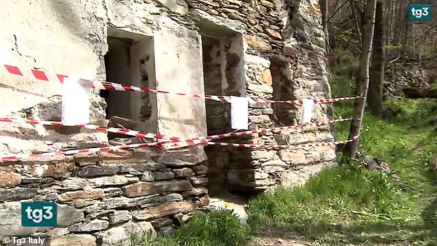 Photos show the crime scene: an abandoned church where police suggest Laisne may have been looking for ghosts