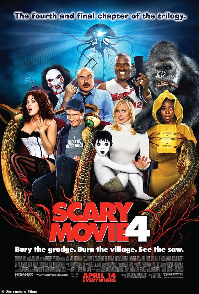 Scary Movie 4 released on April 14, 2006, starring Anna, Regina, Leslie, Carmen as well as Molly Shannon, Bull Pullman and more