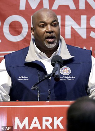 Republican Lieutenant Governor of North Carolina Mark Robinson