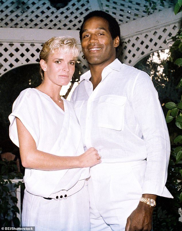 Simpson and Brown married in 1985. Pictured at a party in Brentwood for the 1984 Olympics on June 12, 1984, exactly 10 years to the day before her murder