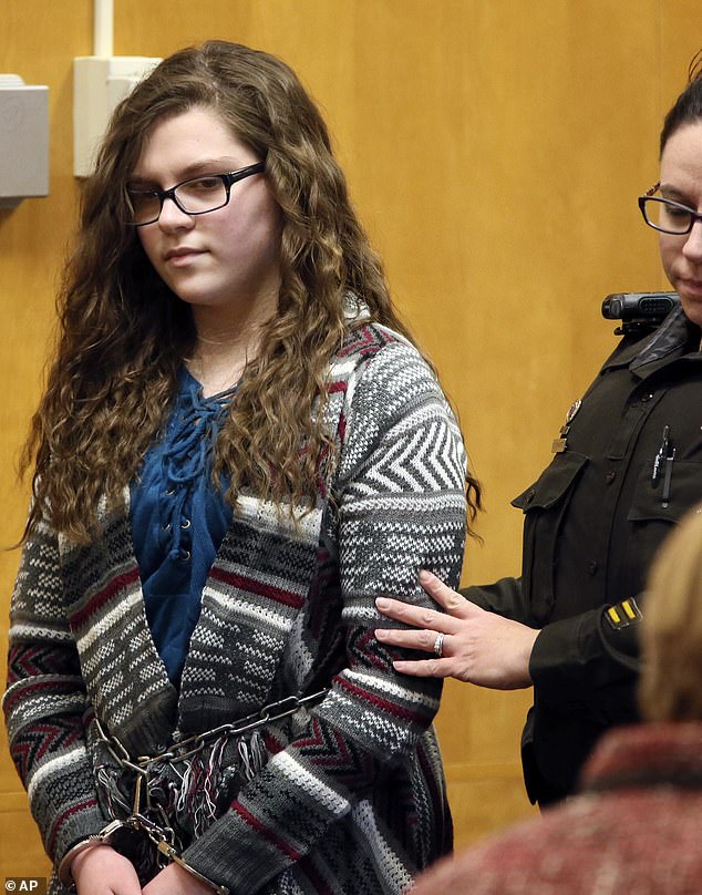 Geyser's accomplice Anissa Weier, 19, (pictured) was released from the Winnebago Mental Health Institute in 2021 after a judge ruled she is no longer a threat to anyone