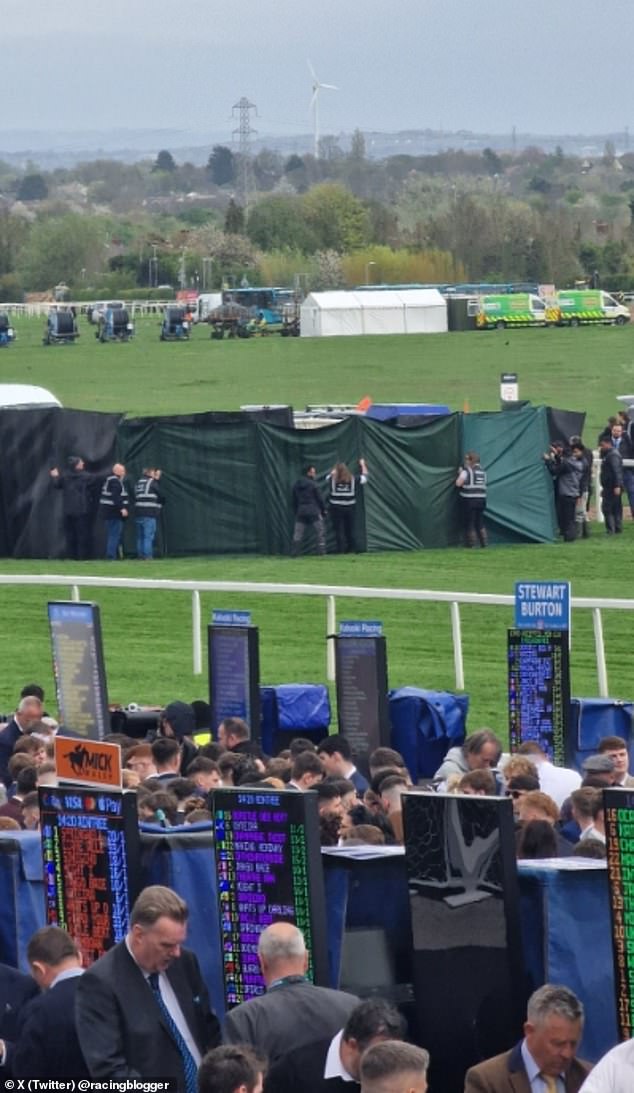 Concerned festivalgoers watched as medics treated Giovinco on the track, but he sadly died