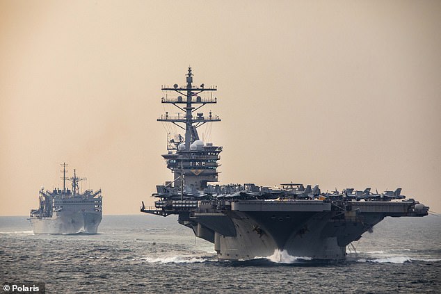 The Pentagon is strengthening its presence in the Middle East and the USS Dwight Eisenhower has been sent into the Red Sea as a warning to Tehran and to protect American personnel if violence spreads.