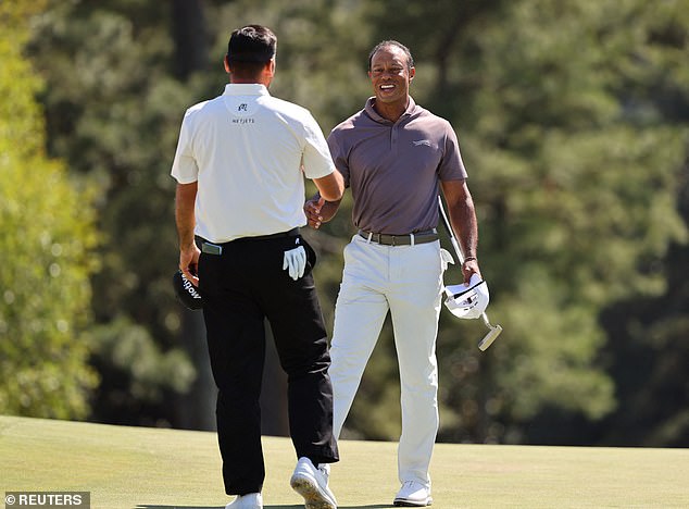 Woods and Jason Day were chatting during their round Thursday afternoon