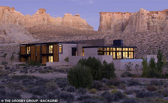 It also has a separate four-bedroom private residence (seen), which doesn't list the price on its website but 'offers complete privacy' while offering 'spectacular desert views'.