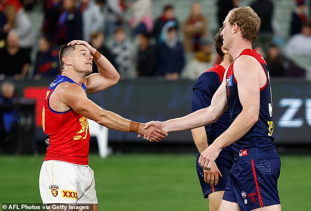 Lions champion Dayne Zorko condemned Answerth's sled and shook Petty's hand after Thursday night's heated clash