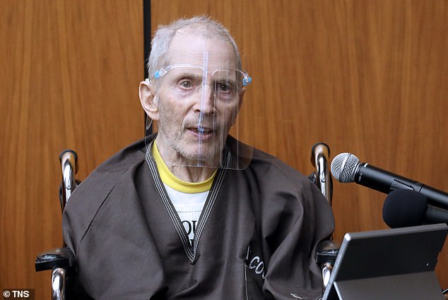 In the trailer, Durst seemed to be reveling in his fame and bragging about his fame.  “I get my own quarters,” Durst boasted about all the attention.  “It's huge,” he added.  Pictured;  an older Durst who attended his trial