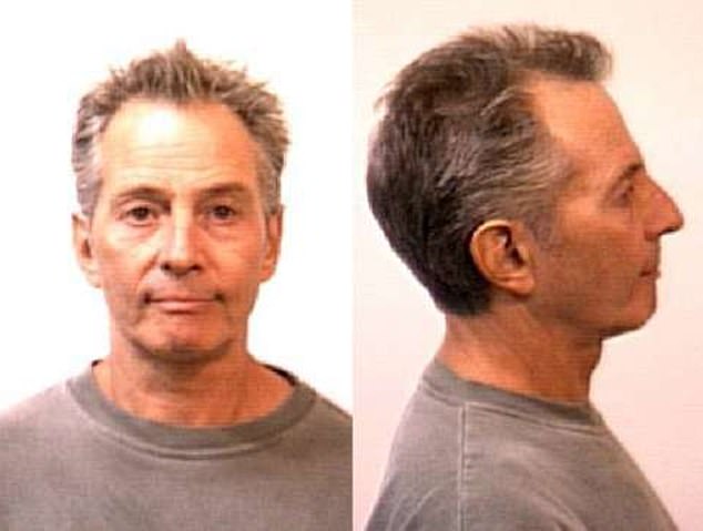 Durst is seen in a mugshot from 2001, when he was charged with murder in Texas