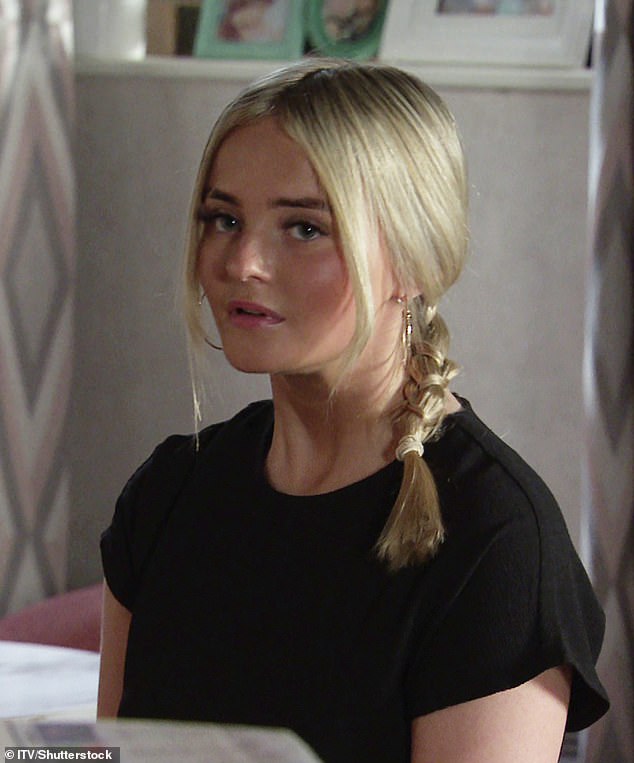 Rumor has it that Millie could return to her Corrie role as Kelly Neelan, a role she played from 2019 to 2022 (Millie pictured in the soap in 2022)