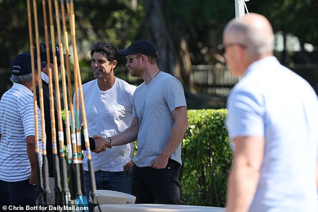 The Prince joined the Valiente team backstage as they prepared to battle Coca-Cola at the National Polo Center