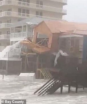 In October 2018, the house toppled and collapsed under the weight of Hurricane Michael, the first recorded Category 5 hurricane to hit the Florida Panhandle.