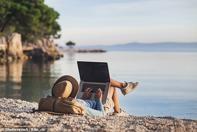 Generation Z is most keen to move: 44 percent of people aged 18 to 24 say working from home could be expanded to working from abroad (stock image)