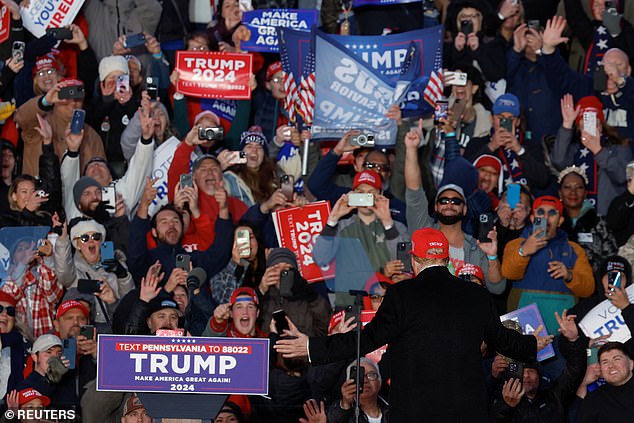 Trump told supporters at his rally to 