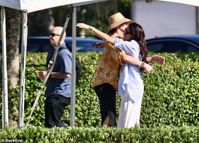 The couple mingled with onlookers and smiled for photos before Harry saddled up to take on a team led by his dashing Argentine friend Nacho Figueras.