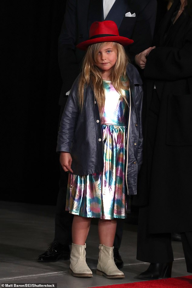 Bradley Cooper's seven-year-old daughter Lea appears on the red carpet