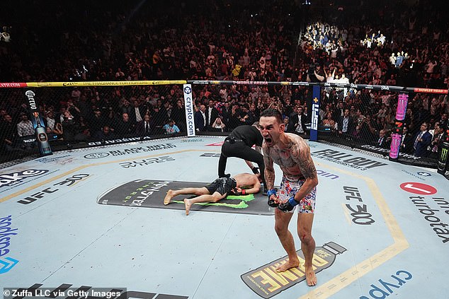 1713068794 143 Max Holloway KNOCKS OUT Justin Gaethje in the final second