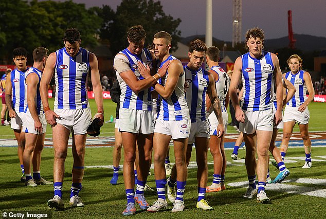 The Kangaroos will wear black armbands for Sunday's match with Geelong