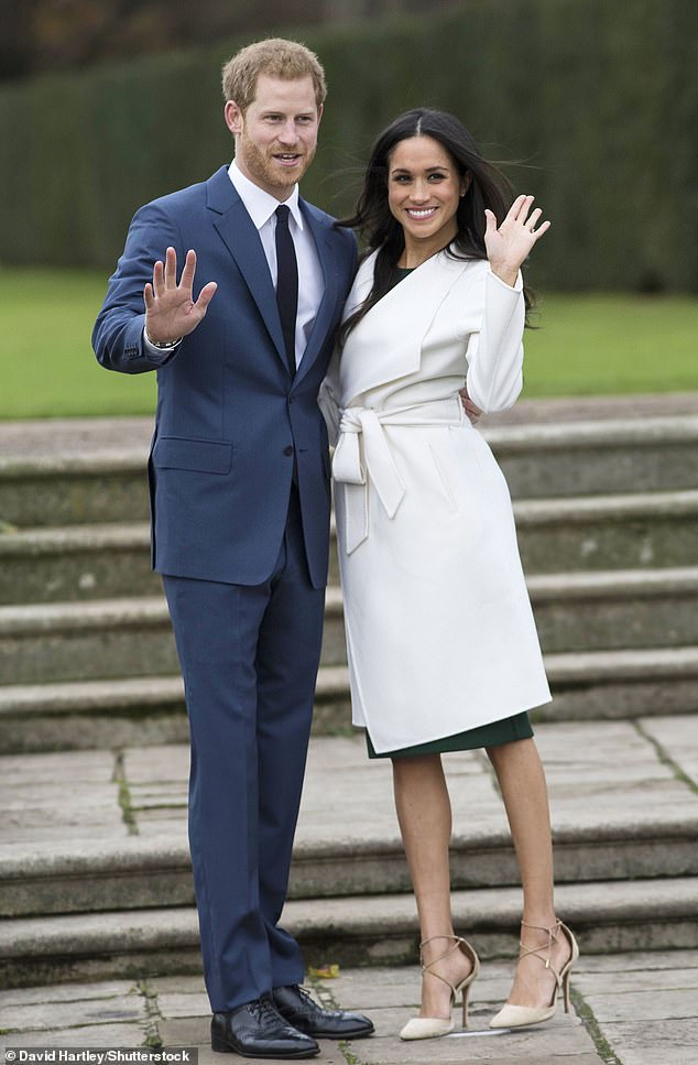 Meghan was in Suits before she married into the royal family, but she only became famous in Britain when she met Prince Harry – and 'paraded through the gardens of Kensington Palace in a cream coat'