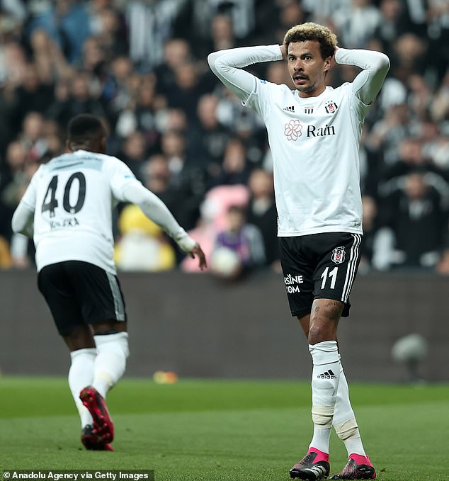 The England international has been struggling with a groin injury and has not played since February, when he was loaned to Turkish club Besiktas