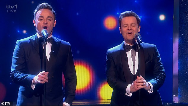 The duo ended the ITV series after 22 years with a heartfelt speech thanking viewers at home before serenading the audience with a song