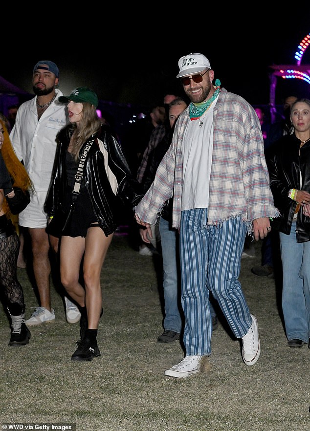 The Karma singer and her boyfriend — who skipped the first night of the Coachella festival — were seen cheering on her frequent collaborator Jack Antonoff while his band Bleachers played earlier in the evening, according to TMZ