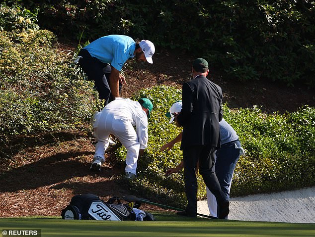 But Homa shot the green at No. 12 past into the bushes, resulting in a double bogey setback