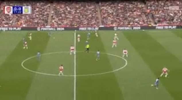 In the video, Zinchenko can be seen several meters deeper than the other Arsenal defenders