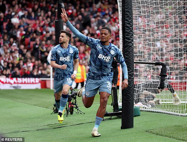 Leon Bailey had plenty of space at the far post and turned in Lucas Digne's cross for the opener at the Emirates