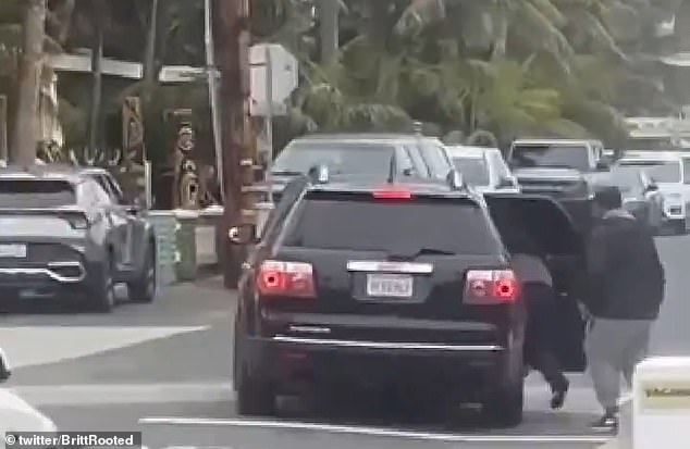 Another video showed them being picked up by waiting black SUVs in Carlsbad, a beach town about 30 miles north of San Diego.