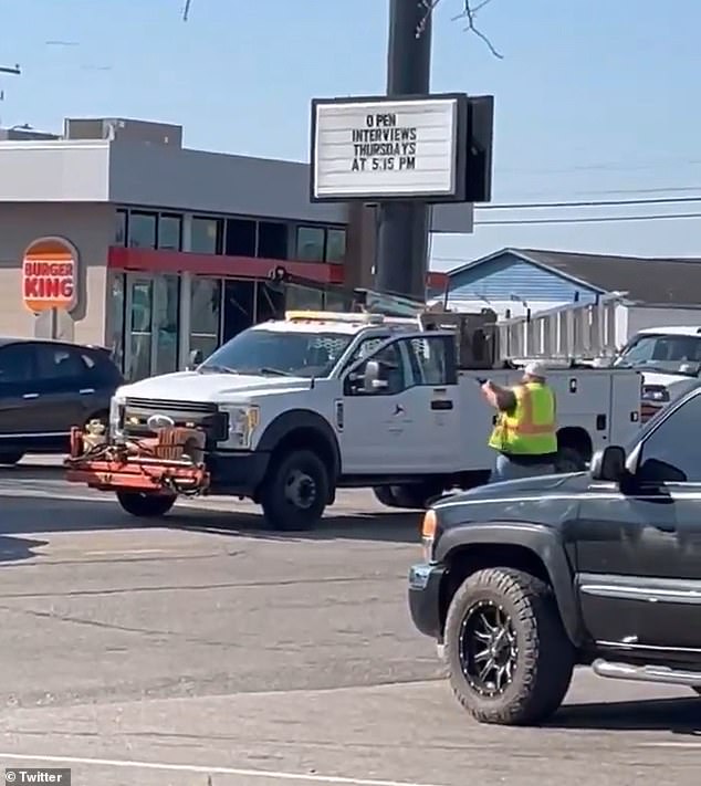 Footage of the incident, which has been widely shared on social media, shows Lecompte pointing a firearm at Driggers moments before he was mowed down