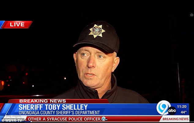 Onondaga County Sheriff Toby Shelley said one person inside the home was injured while someone was taken into custody