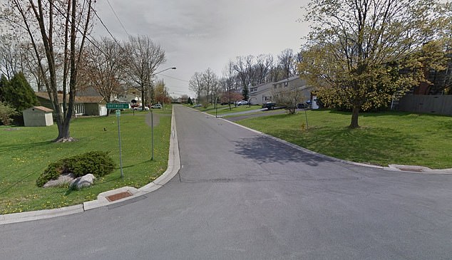 The incident occurred near Darien Drive in Salina, just outside of Syracuse, seen here, where officers responded to reports of a stolen vehicle