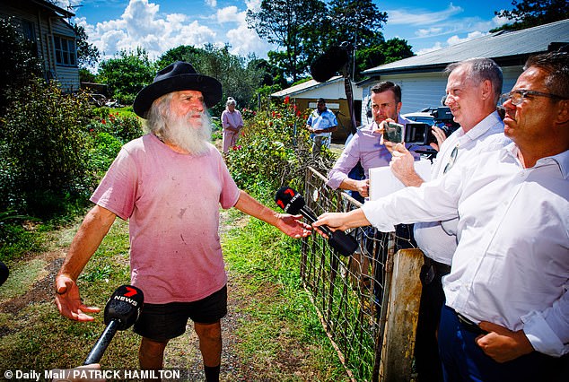 Andrew Cauchi (left) revealed to reporters that his son Joel was clumsy and had no social skills