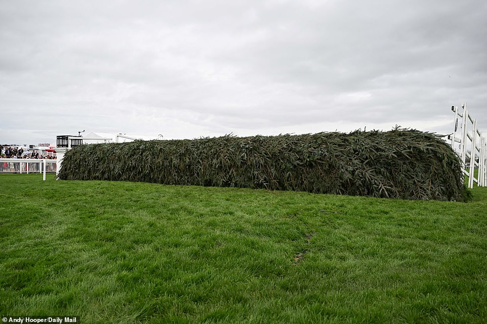 The grounds crew takes the time to ensure the track fences are in pristine condition prior to each race