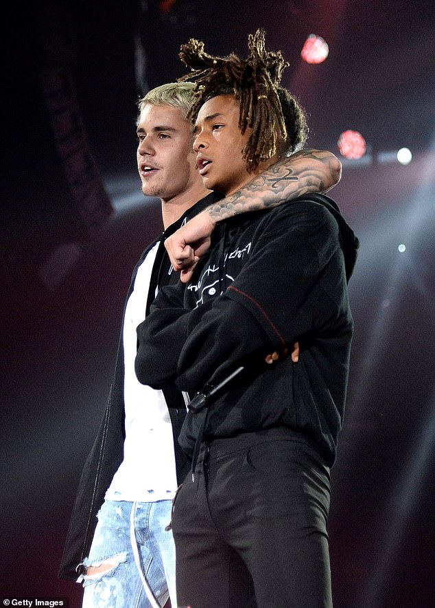 Justin and the Karate Kid actor, 25, who were last spotted together at a dinner in Beverly Hills in January, enjoyed a heartfelt reunion in a VIP area next to one of the concert stages, as seen in a viral video (the duo was seen in 2016)