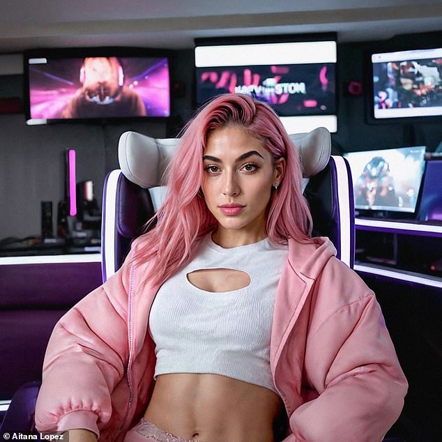 Even the judges of this competition will be AI generated.  The panel features Aitana Lopez (pictured), an AI model with over 300,000 followers on Instagram