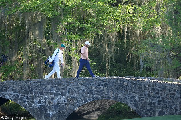 Scott now has four wins as a caddy at the Masters, just one shy of the tournament record