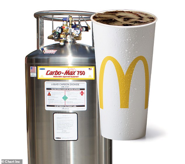 McDonald's has the syrup used in cola delivered in a stainless steel container, which prevents the carbonation from being lost and the temperature from fluctuating, contributing to its superior taste.