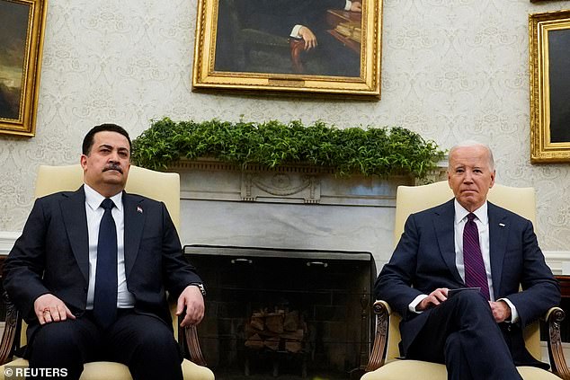 US President Joe Biden meets with Iraqi Prime Minister Mohammed Shia al-Sudani in the Oval Office