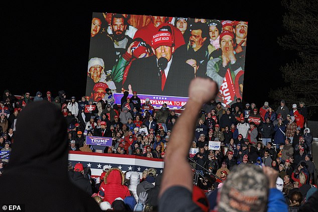 Trump supporters saw him speak at his rally in Schnecksville.  During the meeting, Trump criticized the trial, the judge and the prosecutor in the hush money case