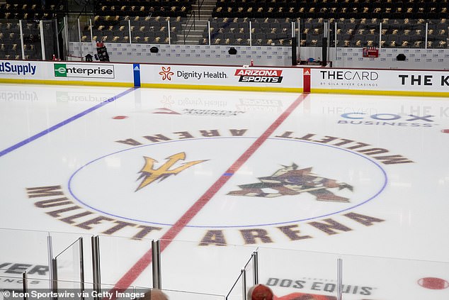 After being evicted from their old arena in Glendale, the team played at a college venue