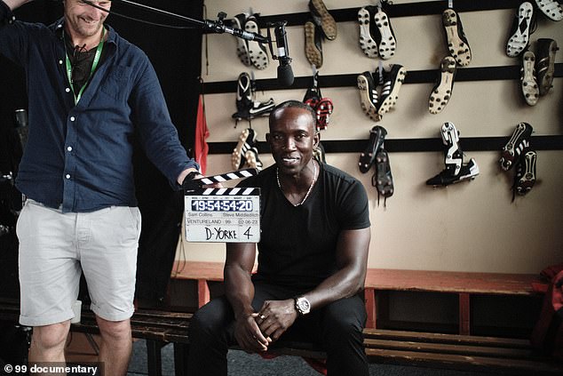 Former United striker Dwight Yorke will be seen during production of the upcoming Treble series