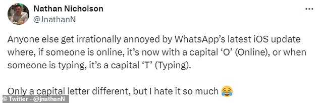 Unfortunately, the change appears to be a permanent one as there is no option available within WhatsApp's settings to revert to the previous lowercase version