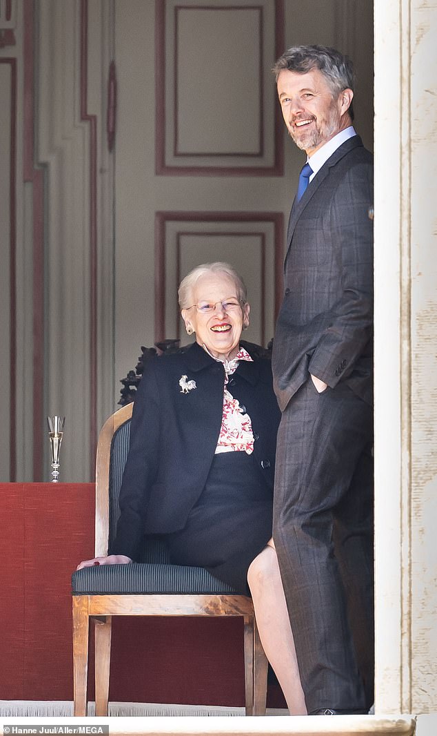 Queen Margrethe shared a touching moment with her son King Frederik as the family spent quality time together for her birthday