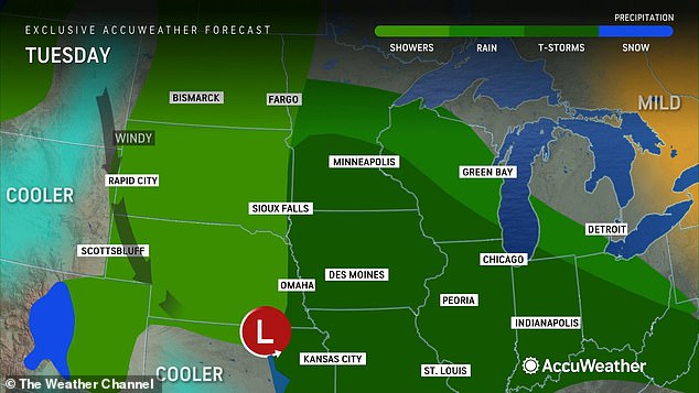 Iowa and the Quad Cities will bear the brunt of the supercell, which will be hit with high winds, hail and flash flooding – and possibly tornadoes