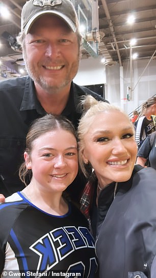 After their work on the farm, the devoted couple attended their niece Ryan Intrieri's cheer competition