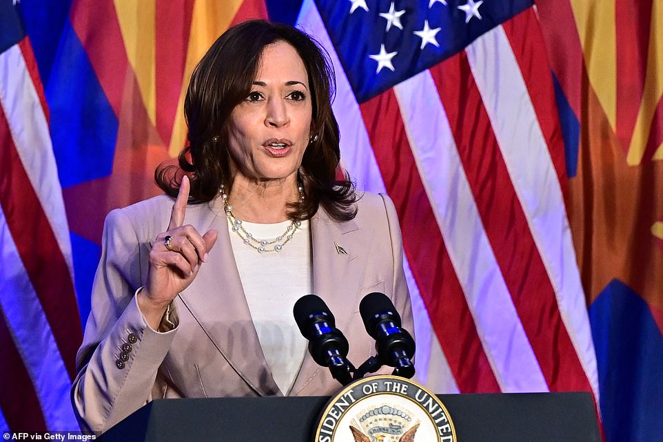 “Vice President Harris is a champion of this issue, doing her best under the toughest of circumstances to explain to her male colleagues how periods work,” MacFarlane joked at the event.